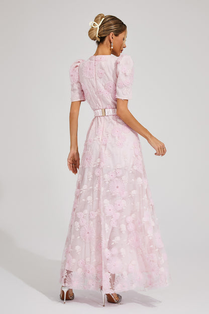 Oliver Pink Bow Maxi Dress