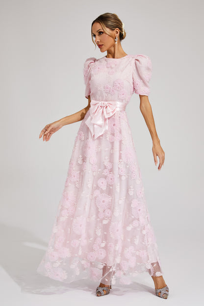 Oliver Pink Bow Maxi Dress