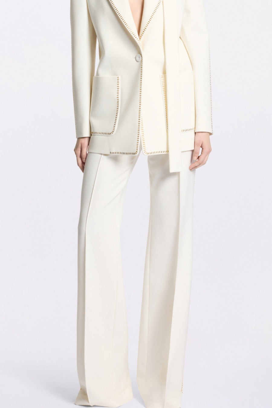 Ophelia Scarf-Detailed Blazer Set