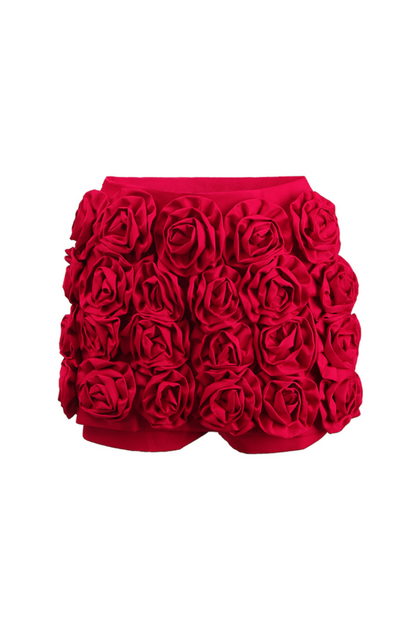 Oriole Floral Appliqué Shorts