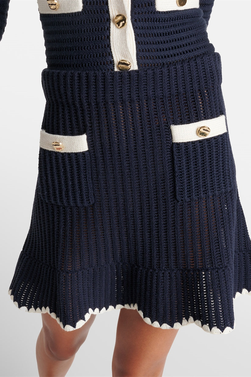 Denise Contrast Trim Knit Set