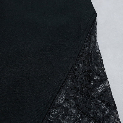 Strappy Sleeveless Lace Maxi Bandage Dress PZC1493