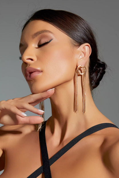 Parker Golden Tassel Earrings