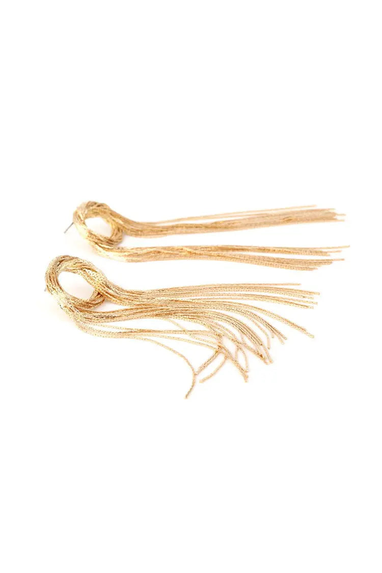 Parker Golden Tassel Earrings