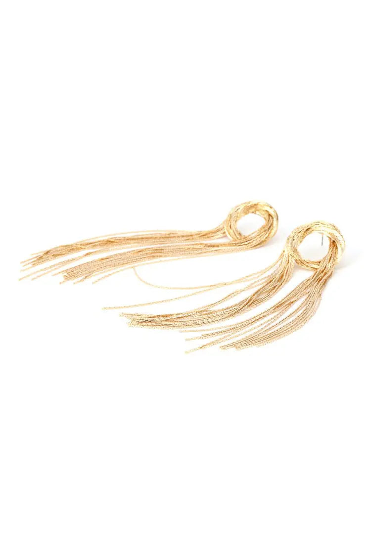 Parker Golden Tassel Earrings
