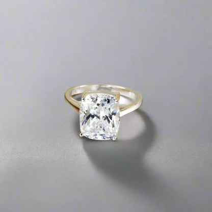 Solid 925 Sterling Silver Princess Cut