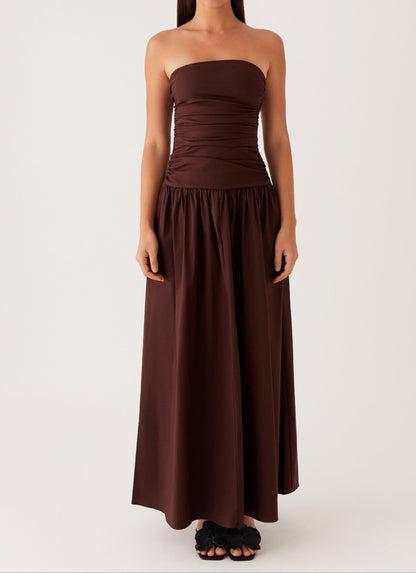 Milana Maxi Dress - Brown