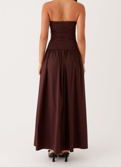 Milana Maxi Dress - Brown