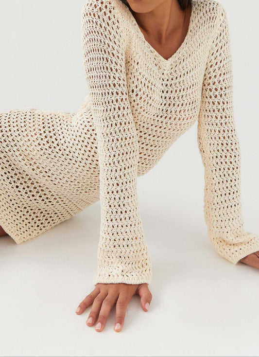 Filide Crochet Mini Dress - Ivory