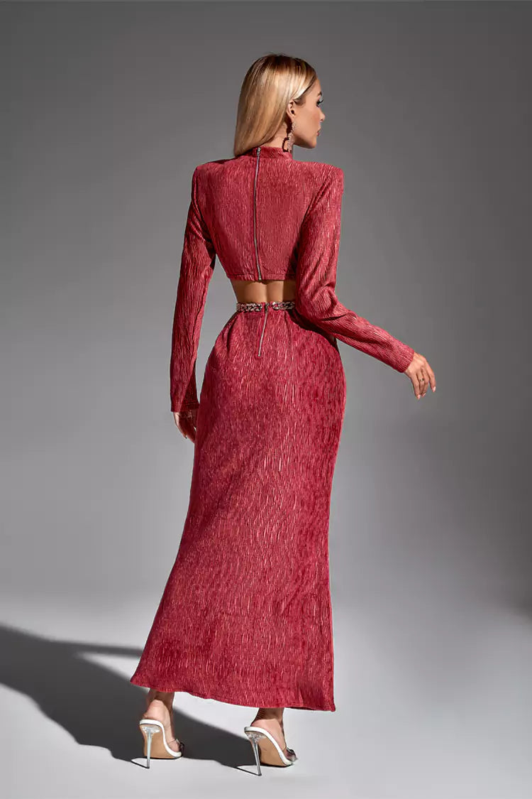 Phoebe Brick Red Chain Set