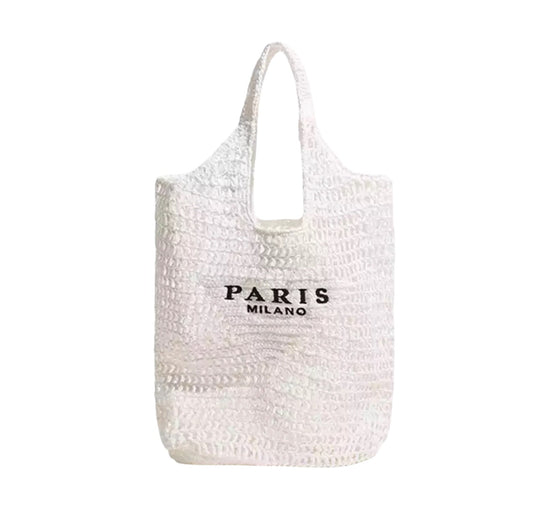 Paris Beach Bag White