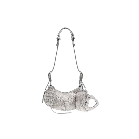 Cagole Bag Silver Glitter