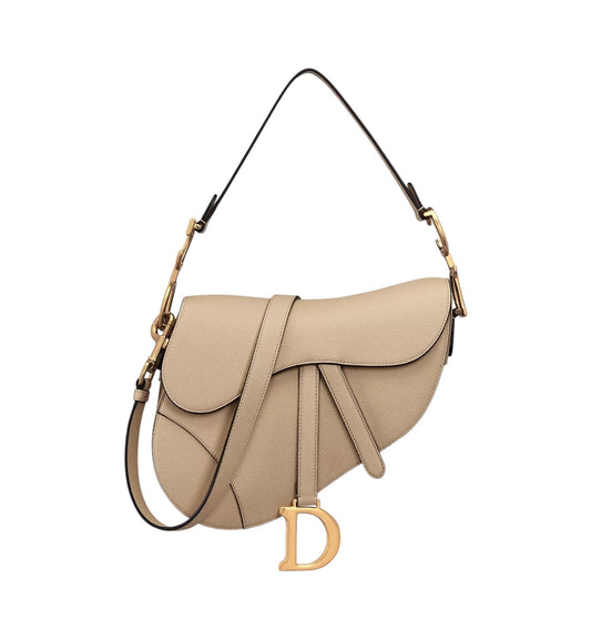 Beige Saddle Bag