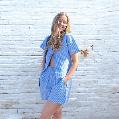 Alicia 2 Pcs Plaid Matching Set