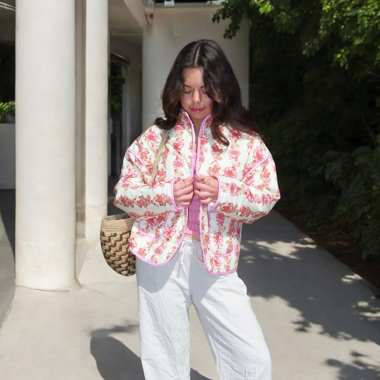 Sarah Floral Quilted Jacket