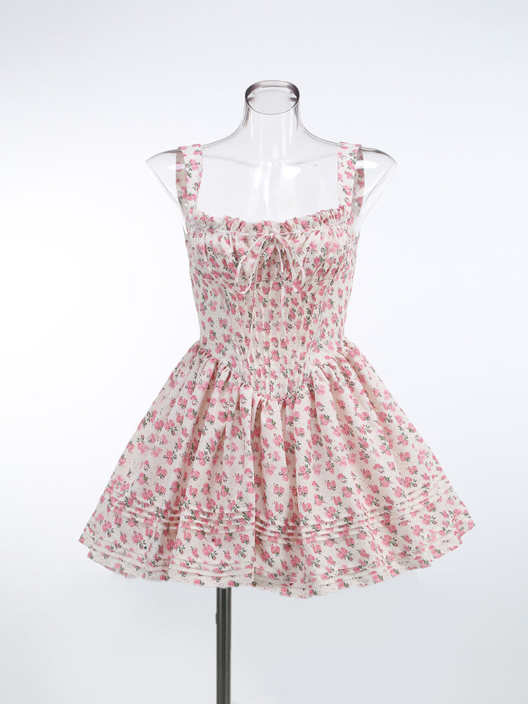 Pink Rose Babydoll Dress