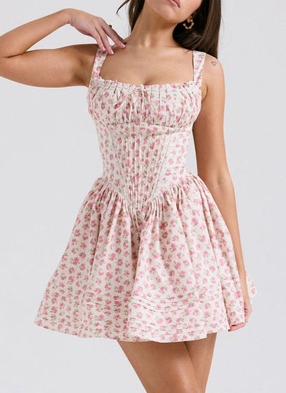 Pink Rose Babydoll Dress