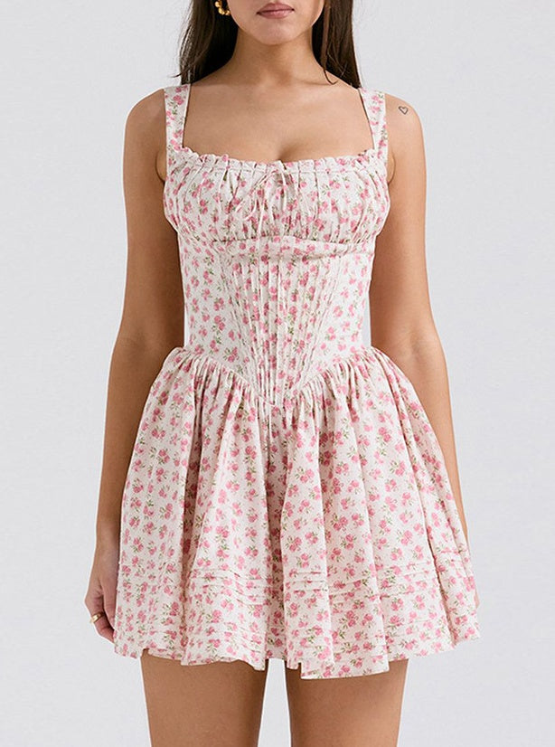 Pink Rose Babydoll Dress