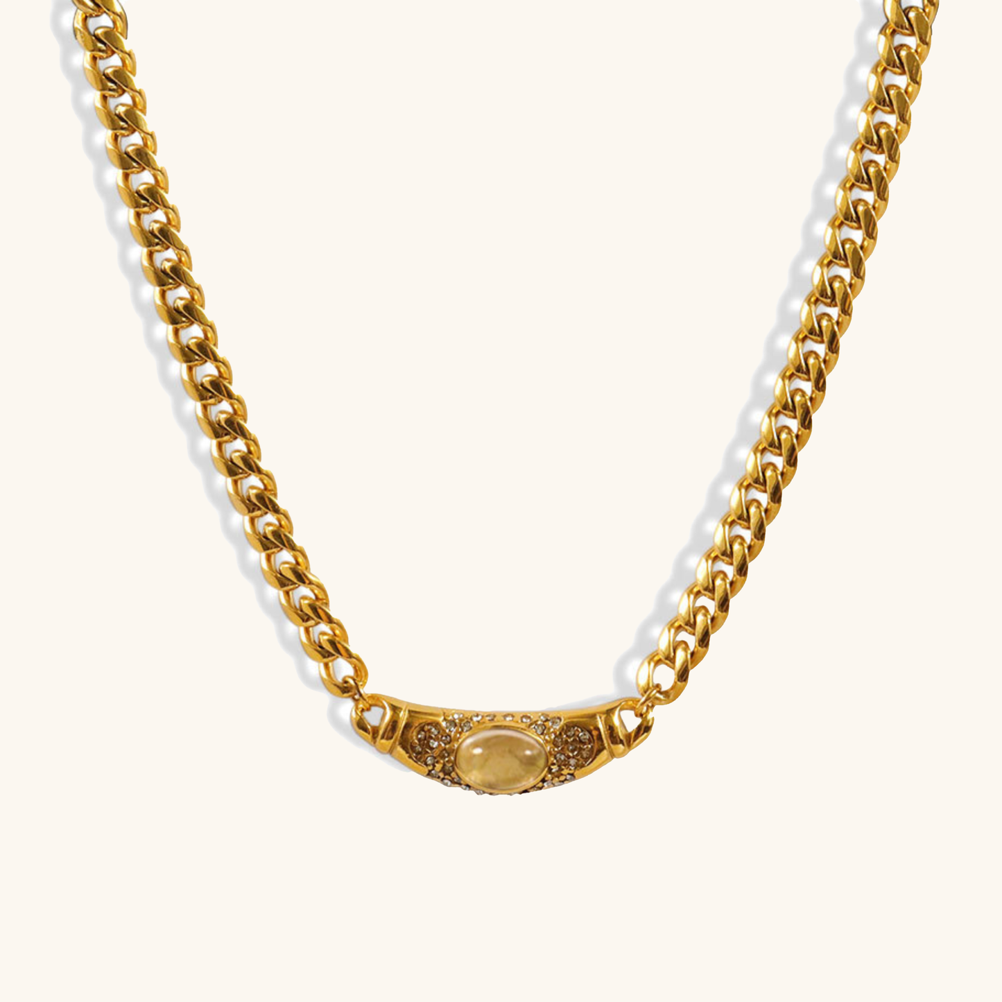 Crimson Aura - Gold Ruby Necklace