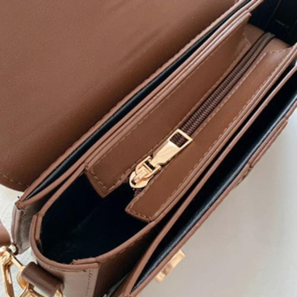 PU Leather Vintage Crossbody Underarm Satchel Women Handbag