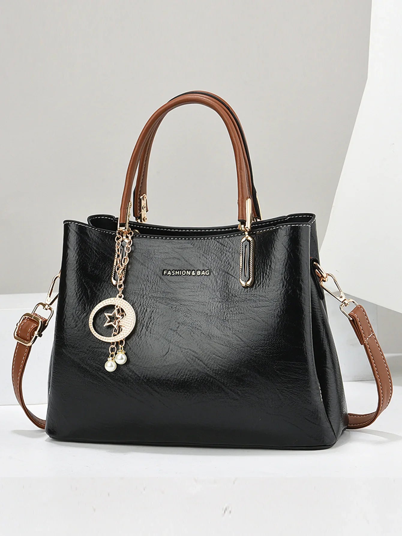 Pure Color Simple Senior Women's Crossbody Handbag