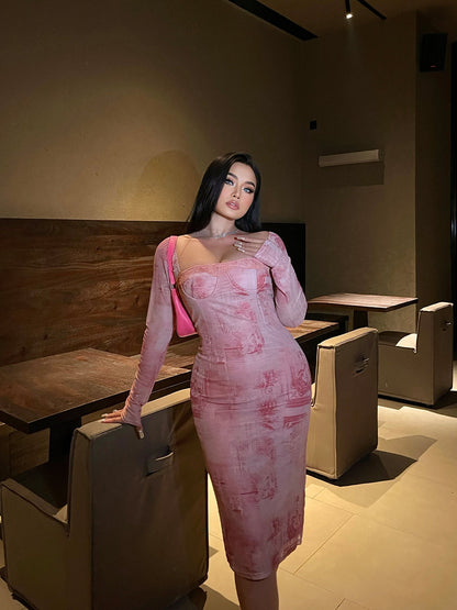 Elegant Bodycon New Plus Size Long Dress
