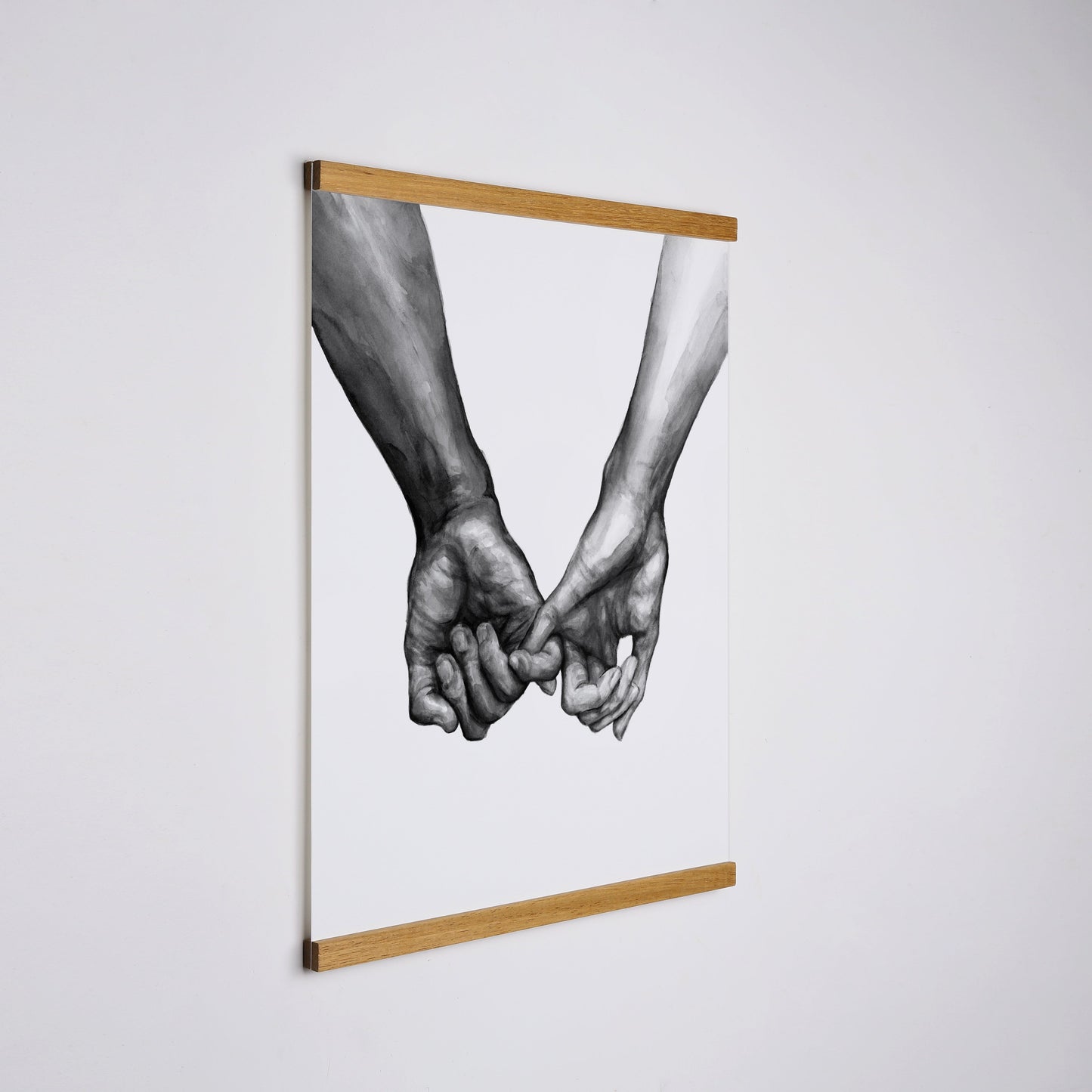 Teak Wood Magnetic Frame