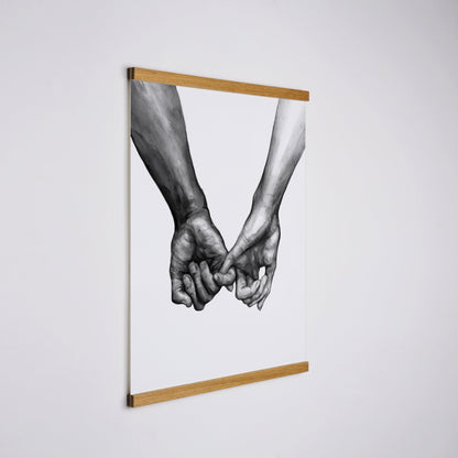 Teak Wood Magnetic Frame