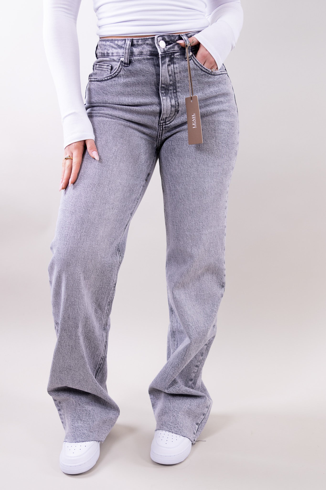 Leah Wide Leg Jeans - Stretch