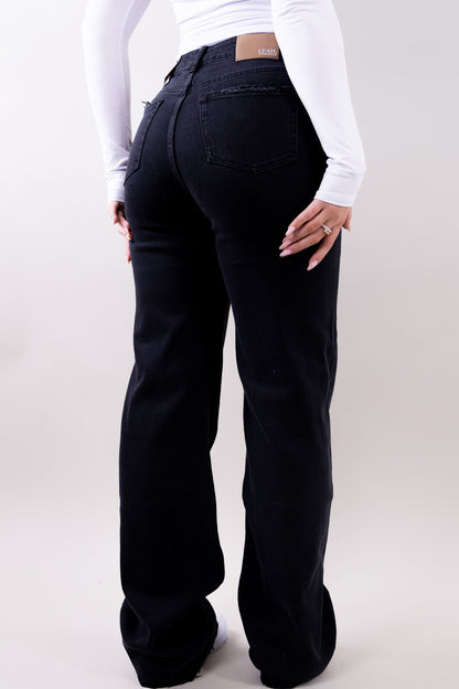 Leah Wide Leg Jeans - Stretch
