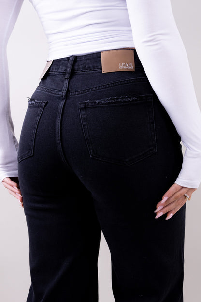 Leah Wide Leg Jeans - Stretch