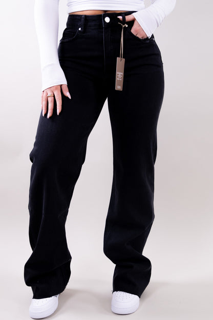 Leah Wide Leg Jeans - Stretch