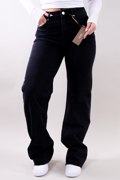 Leah Wide Leg Jeans - Stretch