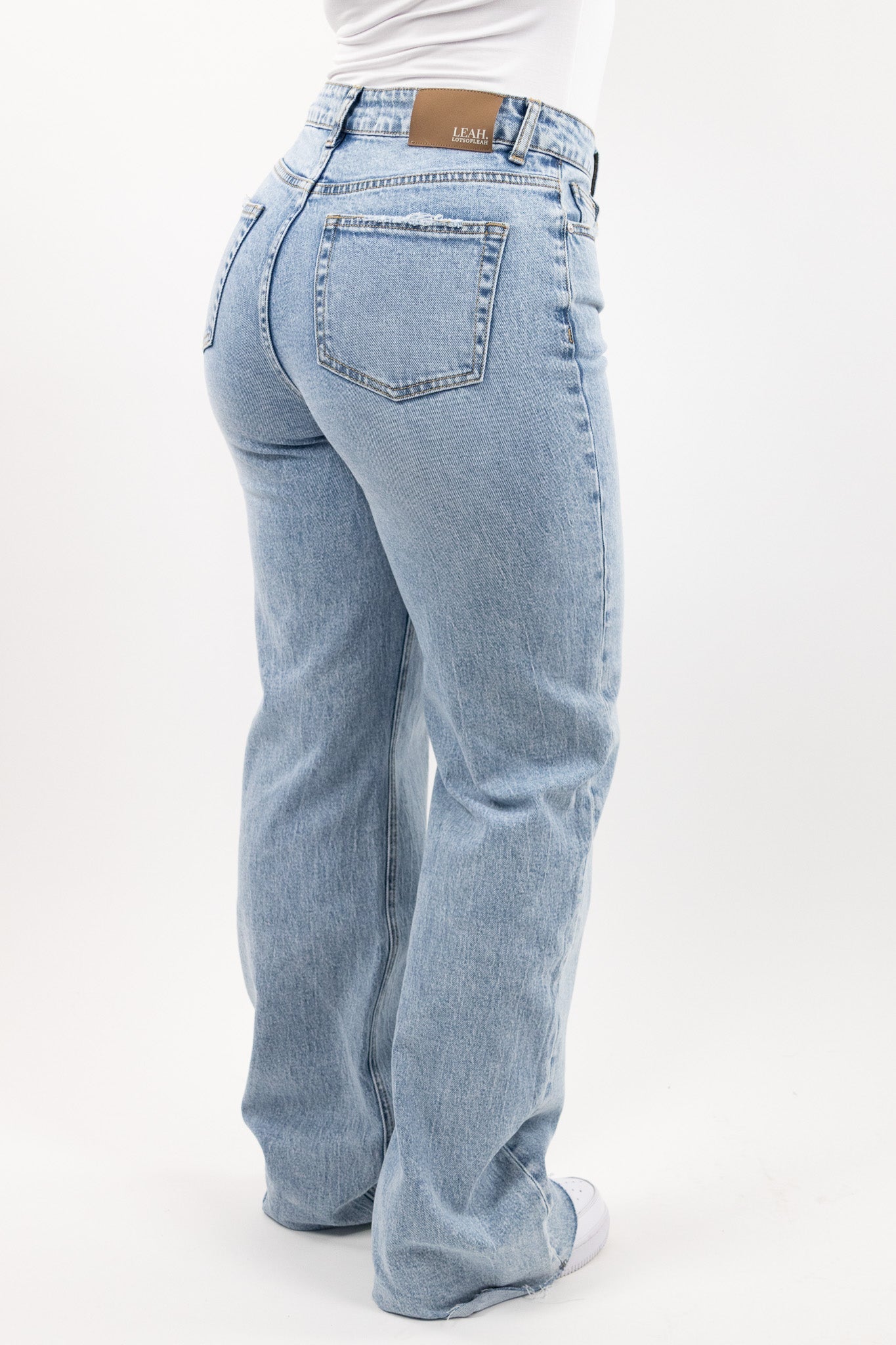 Leah Wide Leg Jeans - Stretch