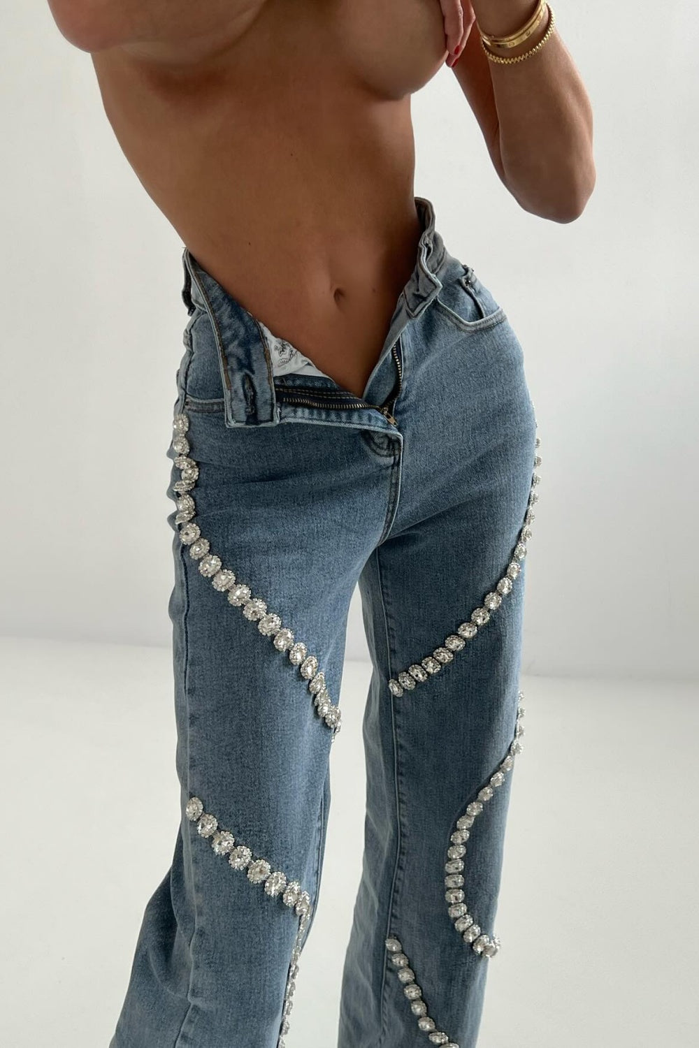 Rabia Rhinestone Jeans