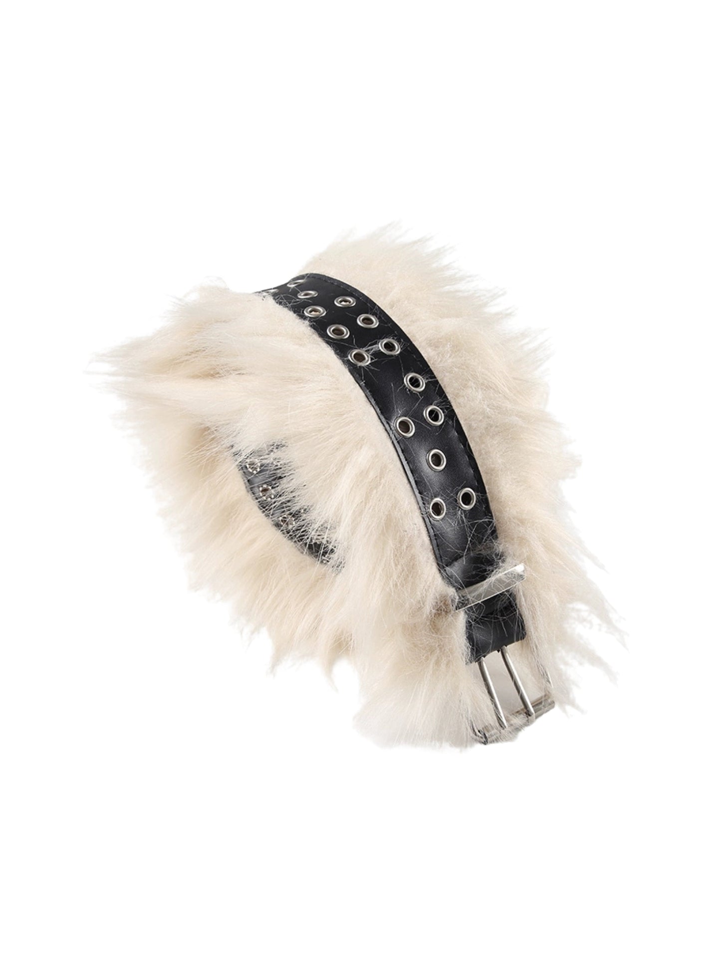 Raizel Metal Ring Fur Belt