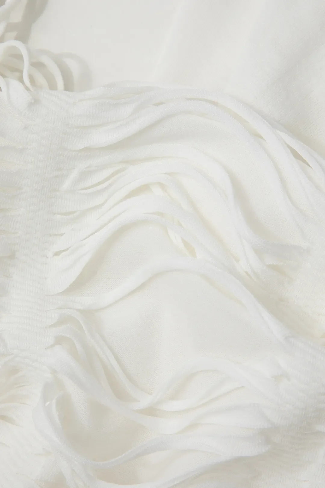 Ratia White Distressed Halter Cami Top and Asymmetrical Mini Skirt Set