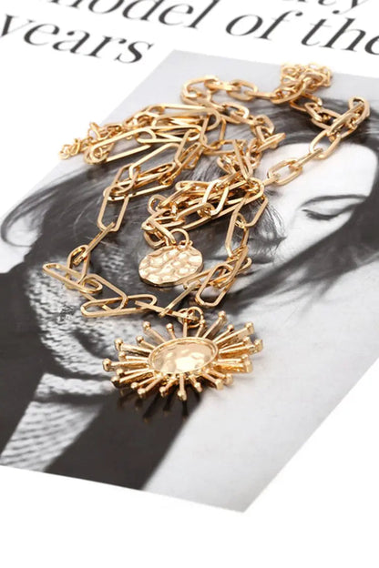 Reese Golden Sun Clavicle Necklace