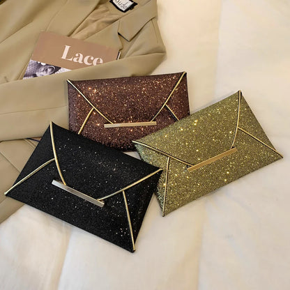 Retro Sequins Party Clutch Wristlet