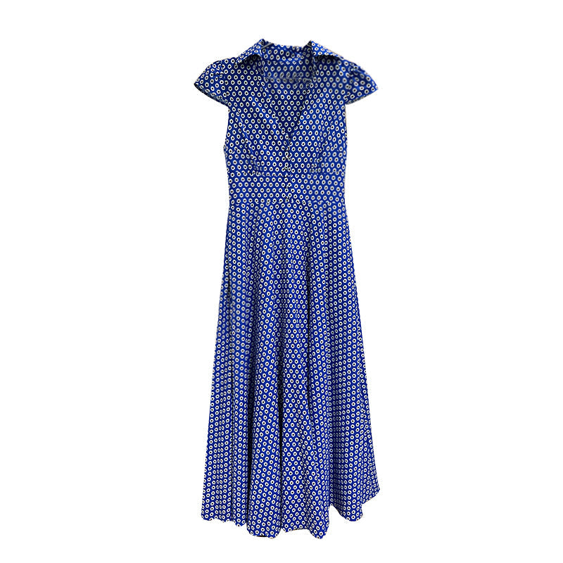 Retro V-neck Floral Dress