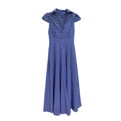 Retro V-neck Floral Dress
