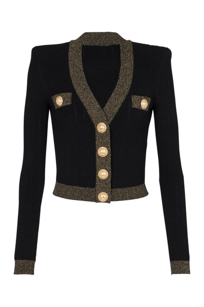 Ryvia Buttoned Knit Mini Skirt