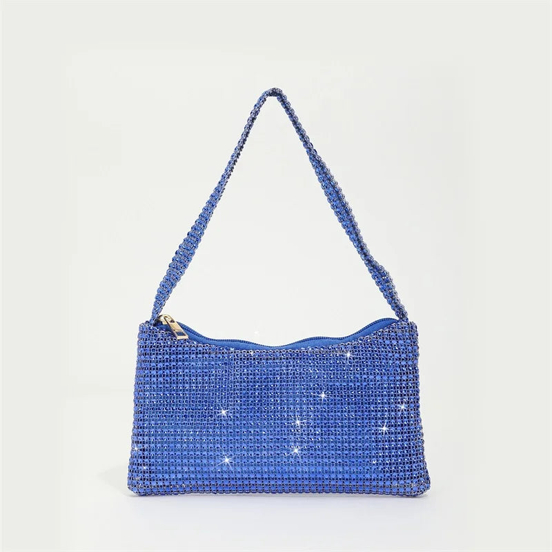 Bling Rhinestone Evening Purse Diamond Shoulder Wedding Party Clutch