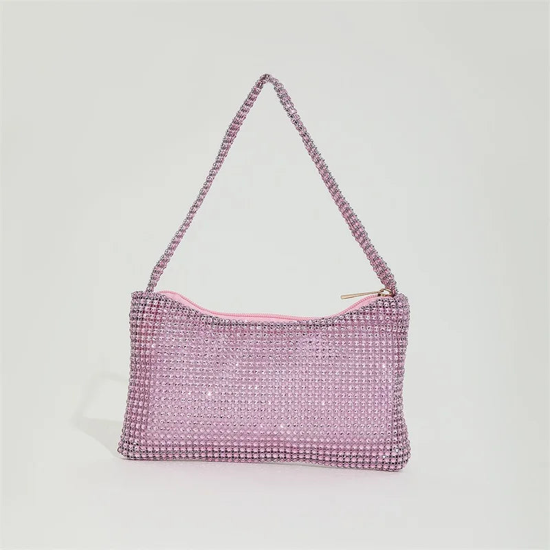 Bling Rhinestone Evening Purse Diamond Shoulder Wedding Party Clutch