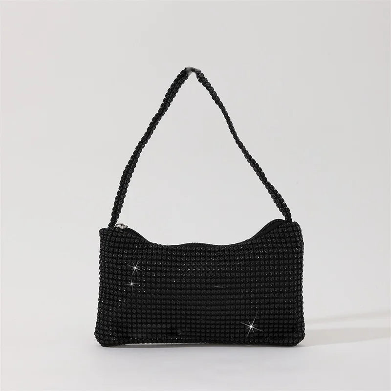 Bling Rhinestone Evening Purse Diamond Shoulder Wedding Party Clutch