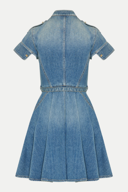 Rigby Belted Denim Mini Dress