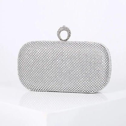 Gold Diamond Dinner Clutch Wristlet