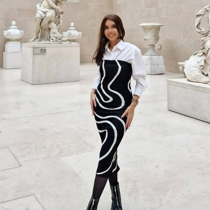 “Assiahâ€?bodycon bandeau dress