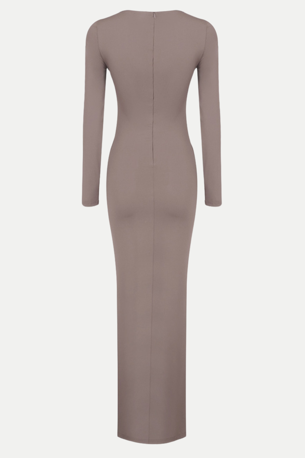 Rosalba Ruched Long Sleeve Maxi Dress - Khaki