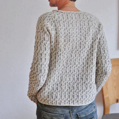 | Women’s Casual Knit Sweater, Boat Neck